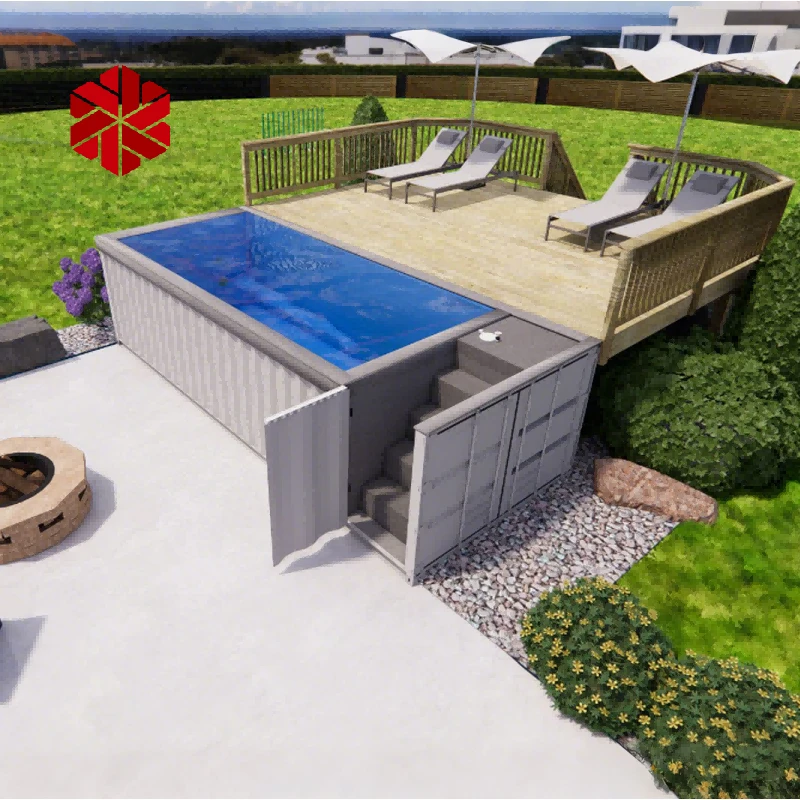 20ft bevægelig swimmingpoolbeholder