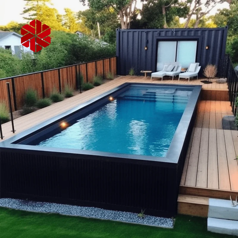 Large Swimming Container Pool For Outdoor Use