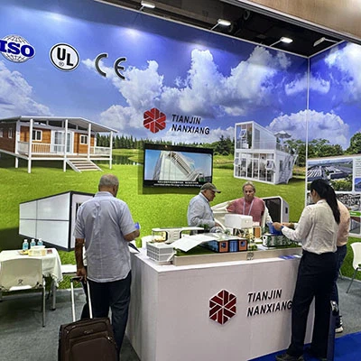 Tianjin Nanxiang fremviser modulære husløsninger på Canton Fair