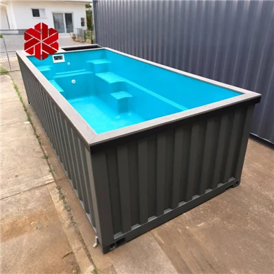 Nedgravet præfabrikeret container swimmingpool